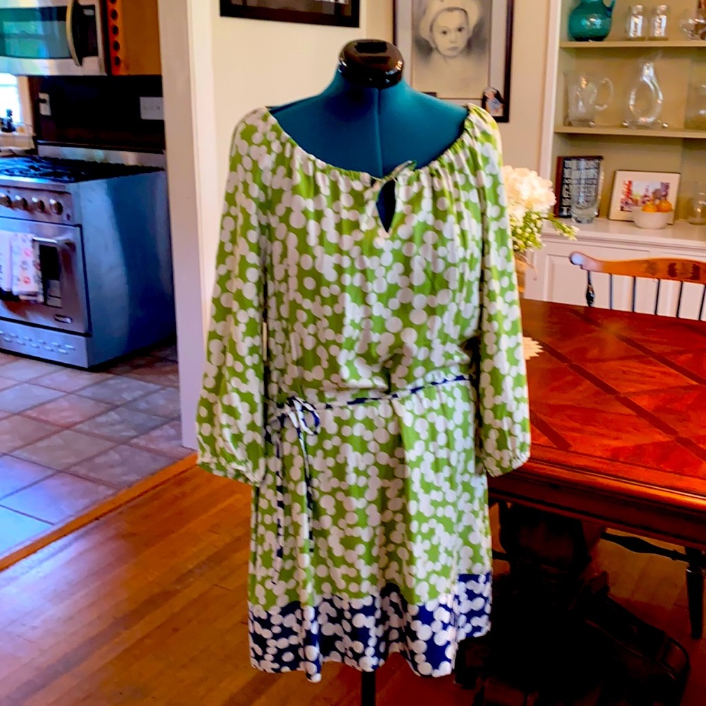 BODEN SIZE 16 dress. 37 percent silk/ 63 viscose